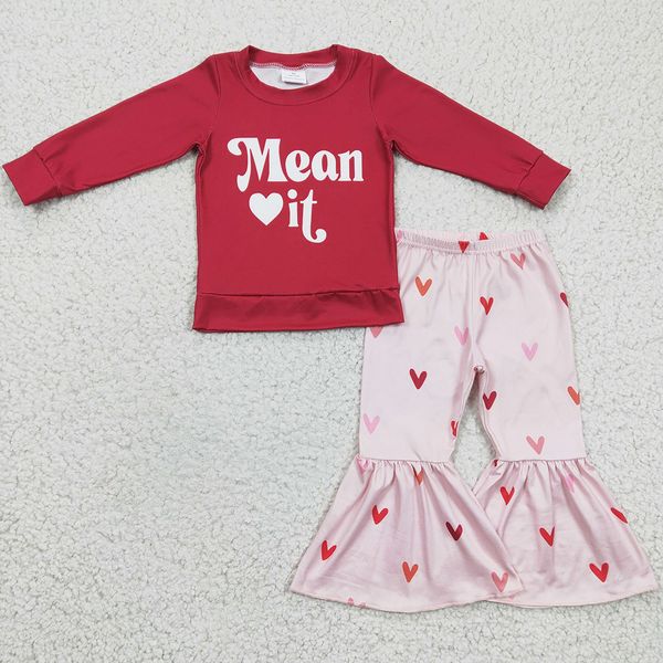 rts baby girl clothes set love heart valentine's day boutique toddler kids clothing girls bell bottom outfits long sleeve cute children, White
rts baby girl clothes set love heart valentine's day boutique toddler kids clothing girls bell bottom outfits long sleeve cute children, White