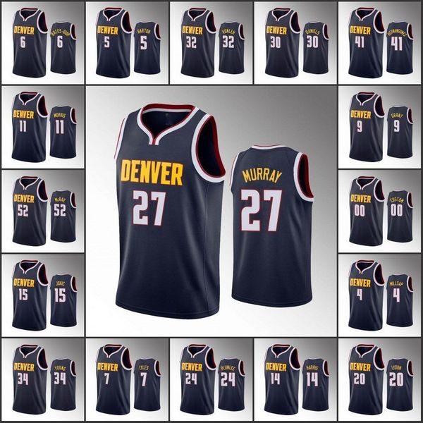 jersey men denver nuggets''nikola''jokic jamal murray will barton paul millsap jerami grant icon navy custom jersey, Black
jersey men denver nuggets''nikola''jokic jamal murray will barton paul millsap jerami grant icon navy custom jersey, Black