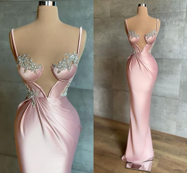 pink spaghetti-strap mermaid prom dress floor-length sequined appliques formal evening party gowns custom made vestido de gala, Black
pink spaghetti-strap mermaid prom dress floor-length sequined appliques formal evening party gowns custom made vestido de gala, Black