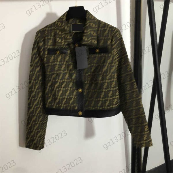 designer jacket women double f jacquard lapel short jackets custom metal buttons leather edge long sleeve outerwear luxury brand jackets for, Black;brown
designer jacket women double f jacquard lapel short jackets custom metal buttons leather edge long sleeve outerwear luxury brand jackets for, Black;brown
