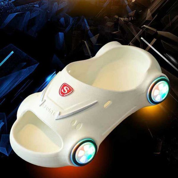 slipper 2022 kids glowing slippers cartoon car boys summer led sandals anti-slip waterproof kids girls slippers flashing baby shoes new t230, Black;grey
slipper 2022 kids glowing slippers cartoon car boys summer led sandals anti-slip waterproof kids girls slippers flashing baby shoes new t230, Black;grey
