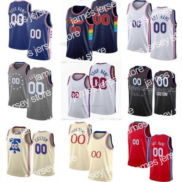 Image of Basketball Jerseys 75th Custom Basketball Jerseys MEN Womns Youth 30 Furkan Korkmaz 0 Tyrese Maxey 20 Georges Niang 44 Paul Reed Philadelphia&#039;&#039;76ers&#039;&#039;Jersey