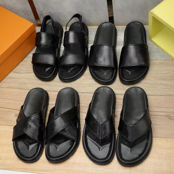 fashion men sandals leather slippers old flower designer shoes hoop&loop straps open toe cross spring summer non slip outdoor office busines, Black
fashion men sandals leather slippers old flower designer shoes hoop&loop straps open toe cross spring summer non slip outdoor office busines, Black