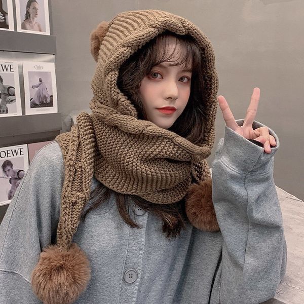 hats scarves sets korean version wool women s autumn winter with a scarf cute bulbous ear thickening warm knit hat 230104, Blue;gray
hats scarves sets korean version wool women s autumn winter with a scarf cute bulbous ear thickening warm knit hat 230104, Blue;gray