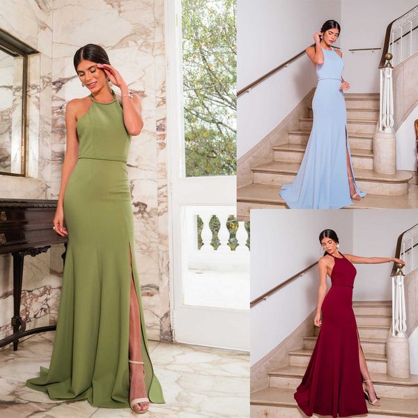 party dresses bridesmaid 2023 summer new green round neck slim wedding evening backless 220104, White;black
party dresses bridesmaid 2023 summer new green round neck slim wedding evening backless 220104, White;black