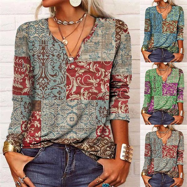 women's t-shirt 2022 autumn winter elegant women's casual loose size long sleeve flower print y2k t-shirt female v neck oversize b, White
women's t-shirt 2022 autumn winter elegant women's casual loose size long sleeve flower print y2k t-shirt female v neck oversize b, White