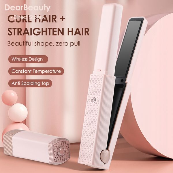 curling irons 2 in 1 usb cordless hair straightener splint styling curler pink portable travel dorm for student unique gift 230104
curling irons 2 in 1 usb cordless hair straightener splint styling curler pink portable travel dorm for student unique gift 230104