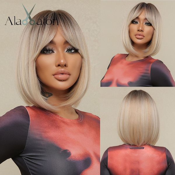 platinum blonde synthetic wigs for women hihlight short straight bob wig with bangs daily/party hair heat resisitantfactory direct, Black
platinum blonde synthetic wigs for women hihlight short straight bob wig with bangs daily/party hair heat resisitantfactory direct, Black