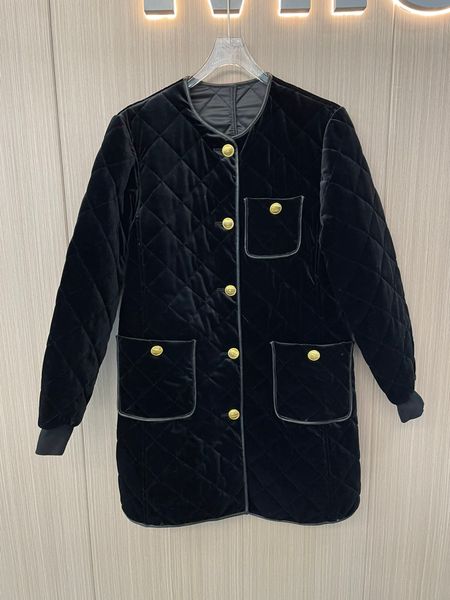 women's outerwear & coatsthree pocket color contrast gold button temperament velvet long coat, Black;brown
women's outerwear & coatsthree pocket color contrast gold button temperament velvet long coat, Black;brown