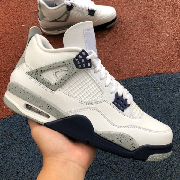 new jumpman 4 midnight navy basketball shoes men women 4s white midnight navy/light smoke grey/fire red dh6927-140 sports sneakers original
new jumpman 4 midnight navy basketball shoes men women 4s white midnight navy/light smoke grey/fire red dh6927-140 sports sneakers original