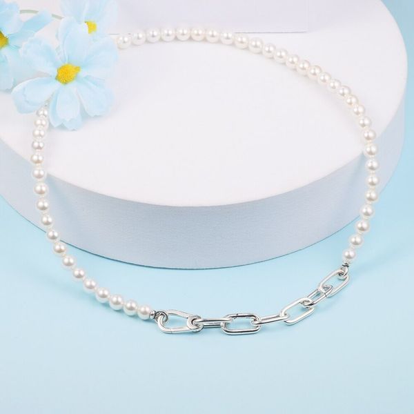 925 sterling silver me treated freshwater cultured pearl beaded necklace fits for european pandora me charms and beads
925 sterling silver me treated freshwater cultured pearl beaded necklace fits for european pandora me charms and beads