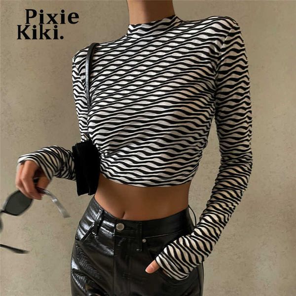 women's t-shirt pixiekiki black white striped stylish for women clothing tie up cut out backless long sleeve t shirts p33-bz13 t230104
women's t-shirt pixiekiki black white striped stylish for women clothing tie up cut out backless long sleeve t shirts p33-bz13 t230104