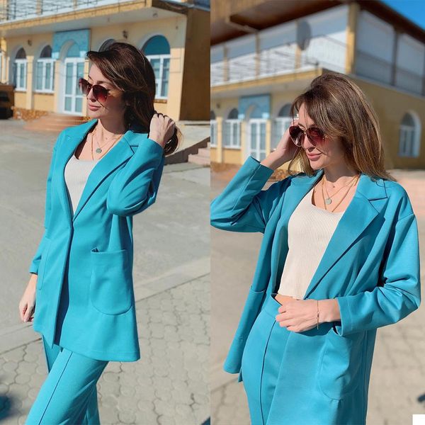 leisure candy color blue women blazer suits women custom made loose pants evening party formal birthday work wear 2 pieces, Black;red
leisure candy color blue women blazer suits women custom made loose pants evening party formal birthday work wear 2 pieces, Black;red