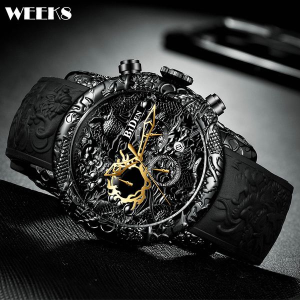 wristwatches luxury dragon watch black gold men sculpture hip hop quartz watches cool mens creative waterproof clock male relogio masculino, Slivery;brown
wristwatches luxury dragon watch black gold men sculpture hip hop quartz watches cool mens creative waterproof clock male relogio masculino, Slivery;brown