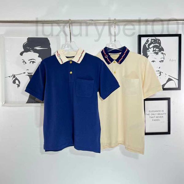 men's polos designer spring summer new collar double g twist rope embroidery lapel polo shirt for men women lovers short sleeved t 9tf9, White;black
men's polos designer spring summer new collar double g twist rope embroidery lapel polo shirt for men women lovers short sleeved t 9tf9, White;black