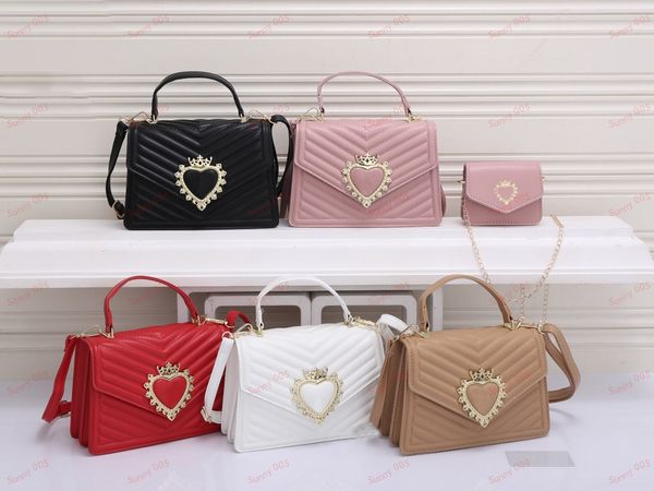 2 pcs tote bag shoulder bag chain crossbody bags wallet mother child package women handbags cardioid design lipstick pouch
2 pcs tote bag shoulder bag chain crossbody bags wallet mother child package women handbags cardioid design lipstick pouch