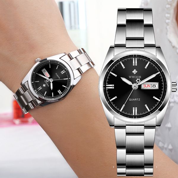 women s watches wwoor white black for brand luxury stainless steel waterproof casual dress bracelet reloj mujer 230103, Slivery;golden
women s watches wwoor white black for brand luxury stainless steel waterproof casual dress bracelet reloj mujer 230103, Slivery;golden
