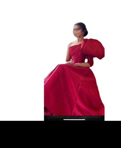 one sleeve a line evening dresses robe de soiree satin saudi arabic prom party gowns with train vestido de fiesta, Black;red
one sleeve a line evening dresses robe de soiree satin saudi arabic prom party gowns with train vestido de fiesta, Black;red