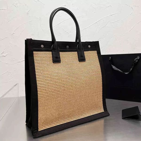 beach woven tote bag women summer handbag designer shoulder bucket leather luxury crossbody female shopping purses 220412, Black;red
beach woven tote bag women summer handbag designer shoulder bucket leather luxury crossbody female shopping purses 220412, Black;red