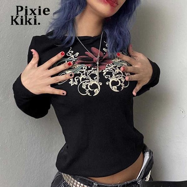 women's t-shirt pixiekiki y2k aesthetic graphic t shirts streetwear 90s fashion women black rib knit long sleeve tight crop p85-bc21 t2, White
women's t-shirt pixiekiki y2k aesthetic graphic t shirts streetwear 90s fashion women black rib knit long sleeve tight crop p85-bc21 t2, White
