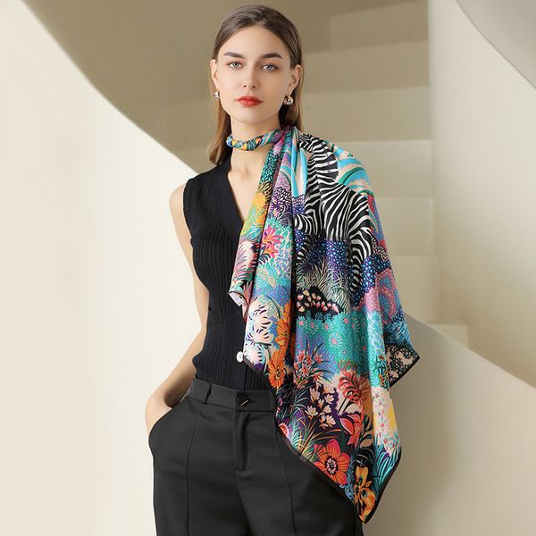 scarves spring and summer silk scarf simulation female japan south korea sweet floral print bag 230104, Blue;gray
scarves spring and summer silk scarf simulation female japan south korea sweet floral print bag 230104, Blue;gray