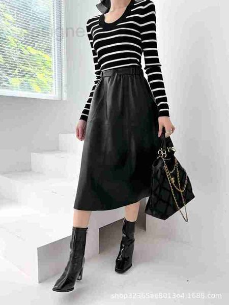 skirts designer autumn and winter new high waist a-line large skirt classic triangle color contrast leather elastic design ppii, Black
skirts designer autumn and winter new high waist a-line large skirt classic triangle color contrast leather elastic design ppii, Black
