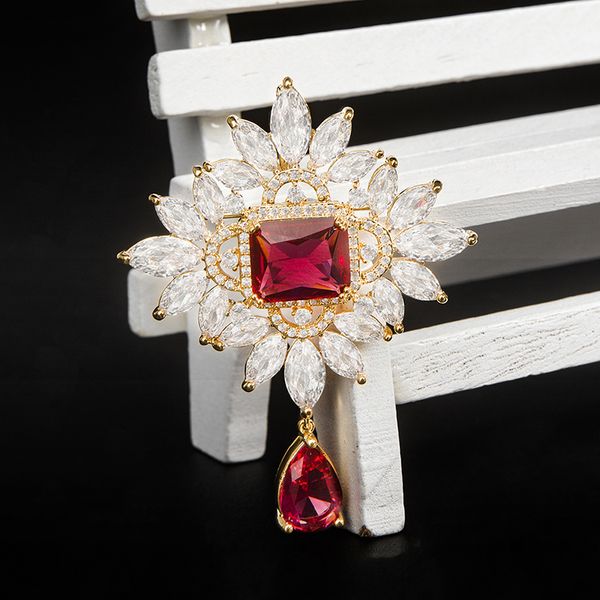 vintage red crystal water drop brooches for women luxury broches women brooch pin strass accessories female jewelry gift, Gray
vintage red crystal water drop brooches for women luxury broches women brooch pin strass accessories female jewelry gift, Gray