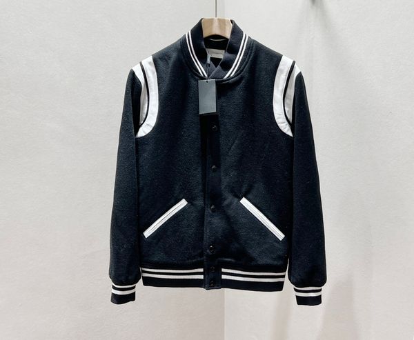2023 designer baseball jacket fall wool blend black white casual short coat, Black;brown
2023 designer baseball jacket fall wool blend black white casual short coat, Black;brown