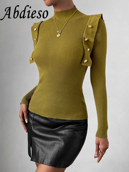 women's t-shirt abdieso ruffles elegant women knitted basic pullover casual 2022 fall winter slim long sleeve t shirts korean fashion, White
women's t-shirt abdieso ruffles elegant women knitted basic pullover casual 2022 fall winter slim long sleeve t shirts korean fashion, White