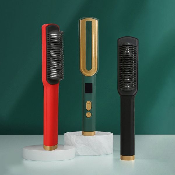 hair straighteners anions straightener comb curler electric smart ceramic brush fast heating temperature styling tools 230104, Black
hair straighteners anions straightener comb curler electric smart ceramic brush fast heating temperature styling tools 230104, Black