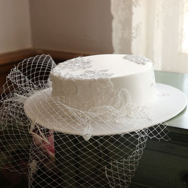 wide brim hats bucket french satin veil women banquet headpiece elegant british celebrity dress fascinator bride wedding white fedora 230104, Blue;gray
wide brim hats bucket french satin veil women banquet headpiece elegant british celebrity dress fascinator bride wedding white fedora 230104, Blue;gray