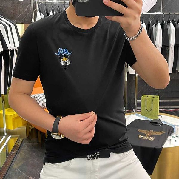 men's t-shirts designer spirit young man men's short sleeve old buddha light luxury new european goods drill cotton half slim fit, White;black
men's t-shirts designer spirit young man men's short sleeve old buddha light luxury new european goods drill cotton half slim fit, White;black