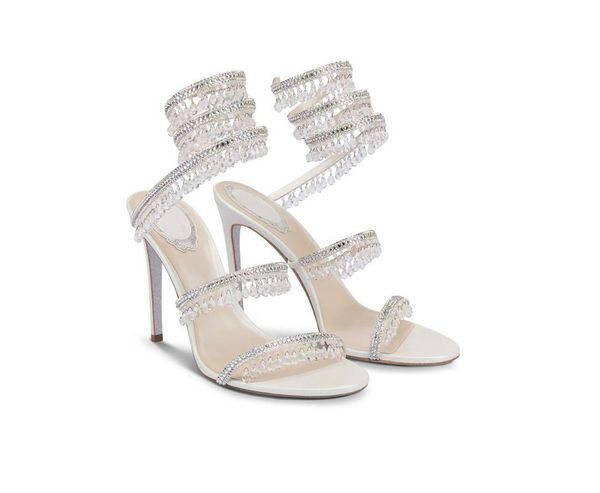 summer cleo crystals embellished heels sandals rhinestone white evening shoes women high heeled luxury designers wraparound dress shoe, Black
summer cleo crystals embellished heels sandals rhinestone white evening shoes women high heeled luxury designers wraparound dress shoe, Black