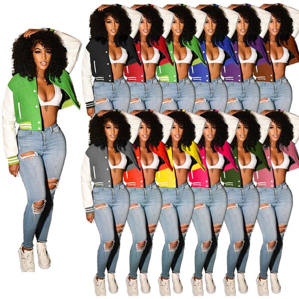 fall winter baseball uniform jacket women clothes plus size 2xl romber coat casual long sleeve patchwork outerwear fitness print jackets bul, Black;brown
fall winter baseball uniform jacket women clothes plus size 2xl romber coat casual long sleeve patchwork outerwear fitness print jackets bul, Black;brown