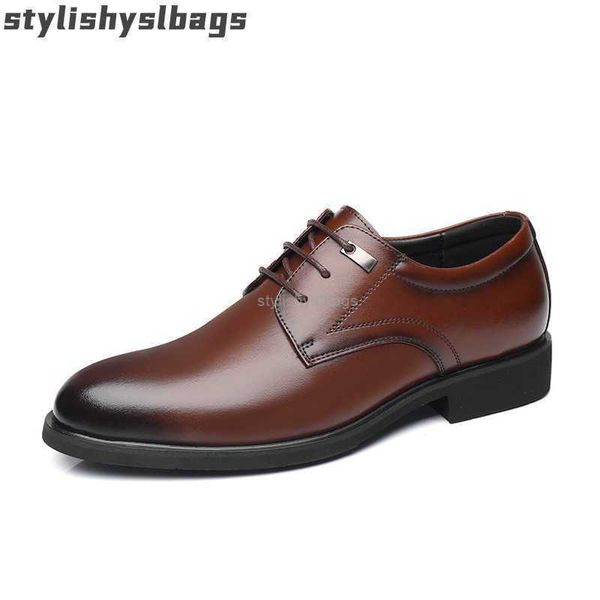 dress shoes designer men shoes wedding groom cowhide dress shoes 010423h, Black