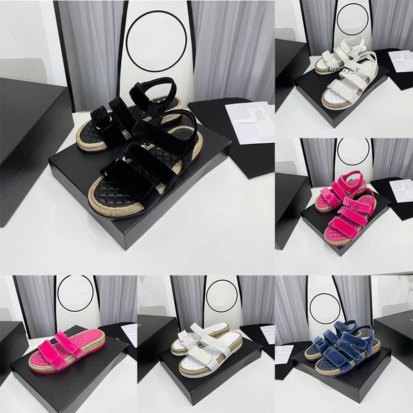 designer sandals women velvet sandal straw platform slippers ladies leather slipper classic summer beach sandal hook loop, Black
designer sandals women velvet sandal straw platform slippers ladies leather slipper classic summer beach sandal hook loop, Black