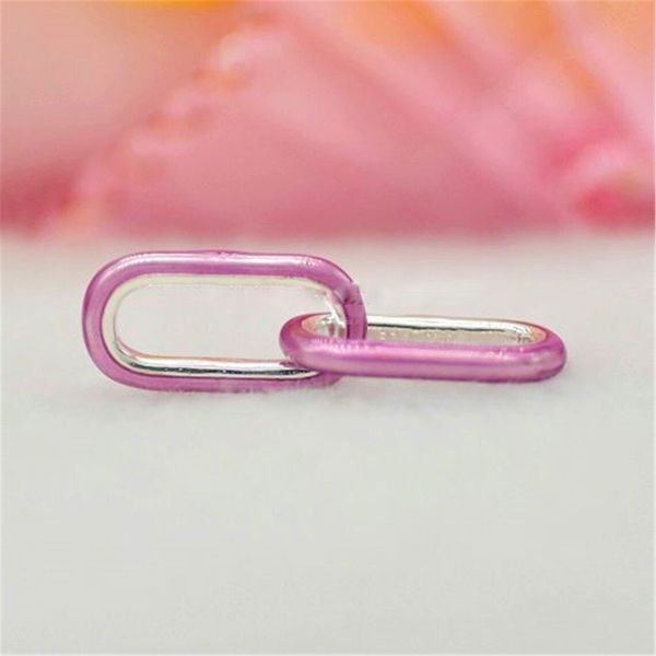 925 sterling silver me styling pink double link charm bead only fits european pandora me type jewelry bracelets necklaces, Black
925 sterling silver me styling pink double link charm bead only fits european pandora me type jewelry bracelets necklaces, Black