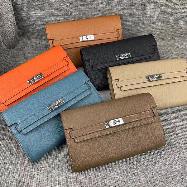 designer luxury kelly bag fashion lady clutch bag classic flap wallet togo leather gold buckle and silver clasp purse, Red;black
designer luxury kelly bag fashion lady clutch bag classic flap wallet togo leather gold buckle and silver clasp purse, Red;black