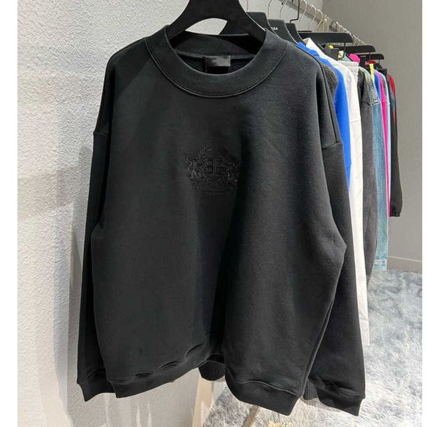 high version cotton sweatshirt mens sweater bb designer sweaters men women pullover coat letter embroidery long sleeved tshirt oversize shir, Black
high version cotton sweatshirt mens sweater bb designer sweaters men women pullover coat letter embroidery long sleeved tshirt oversize shir, Black
