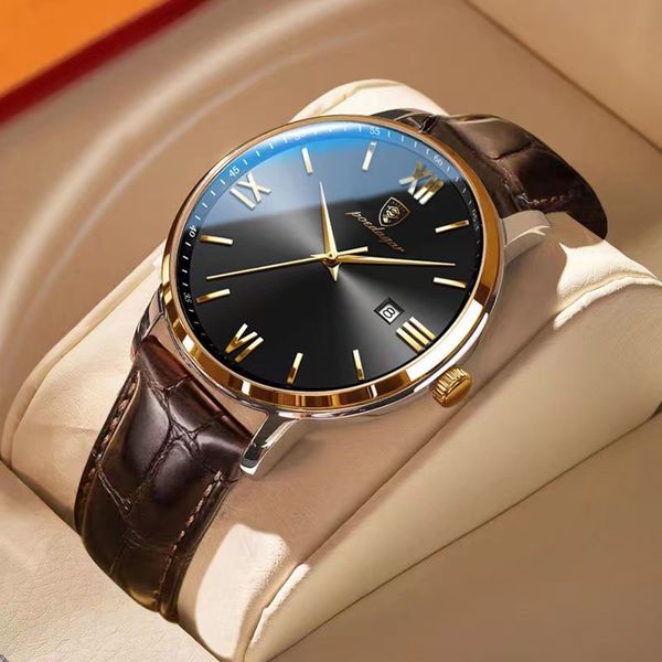 wristwatches poedagar mens fashion calendar watch brand simple luminous waterproof business luxury leather men s wristwatch reloj hombre 230, Slivery;brown
wristwatches poedagar mens fashion calendar watch brand simple luminous waterproof business luxury leather men s wristwatch reloj hombre 230, Slivery;brown