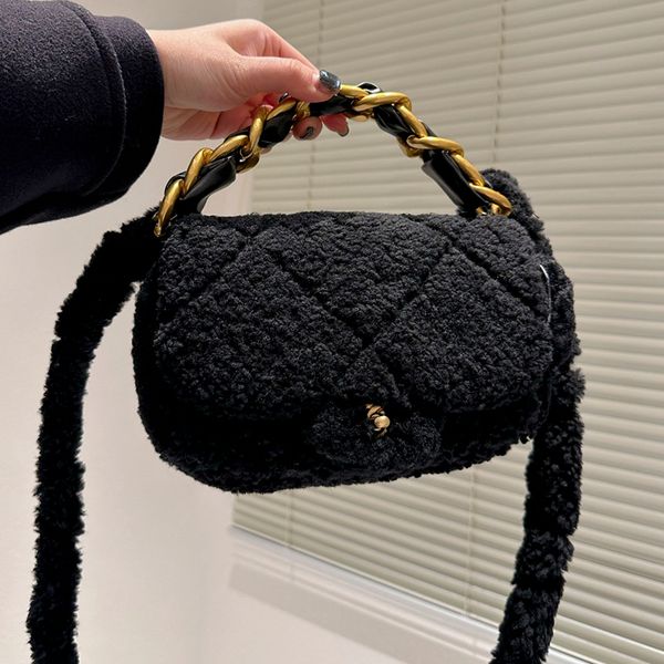 women winter fluffy wool messenger bags flap quilted black khaki lambhair designer handbags with metal handle totes sacoche classic flap cro
women winter fluffy wool messenger bags flap quilted black khaki lambhair designer handbags with metal handle totes sacoche classic flap cro