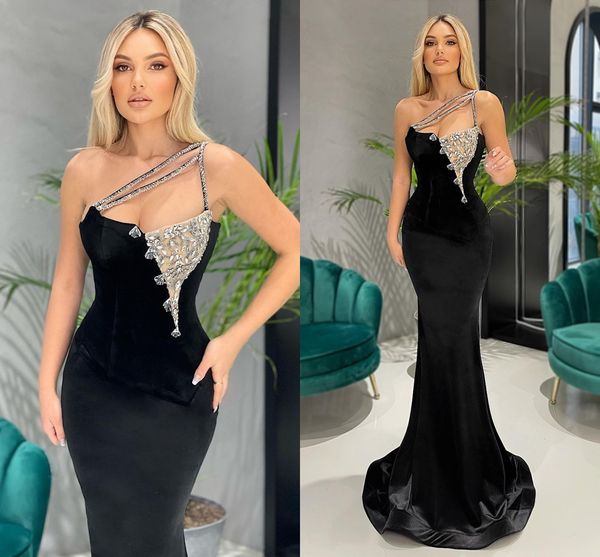 black velvet mermaid prom dress sparkly sequins crystals for elegant women evening party gowns custom made 2022 vestido de gala
black velvet mermaid prom dress sparkly sequins crystals for elegant women evening party gowns custom made 2022 vestido de gala