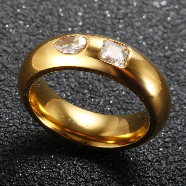 trend gold color wedding bands rings for women men jewelry shaped zircon cz crystal stainless steel couple anniversary ring gift, Golden;silver
trend gold color wedding bands rings for women men jewelry shaped zircon cz crystal stainless steel couple anniversary ring gift, Golden;silver