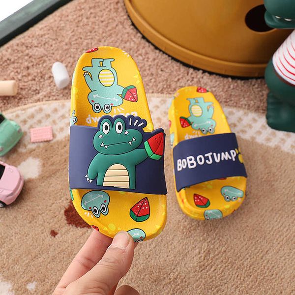 slipper 2022 new crocodile watermelon cartoon children slippers summer boys indoor home sandals soft bottom baby girls beach shoes pvc t2301, Black;grey 
slipper 2022 new crocodile watermelon cartoon children slippers summer boys indoor home sandals soft bottom baby girls beach shoes pvc t2301, Black;grey