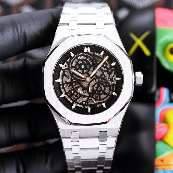 hollow mens watches automatic mechanical watch 45mm business wristwatch waterprof montre de luxe, Slivery;brown
hollow mens watches automatic mechanical watch 45mm business wristwatch waterprof montre de luxe, Slivery;brown