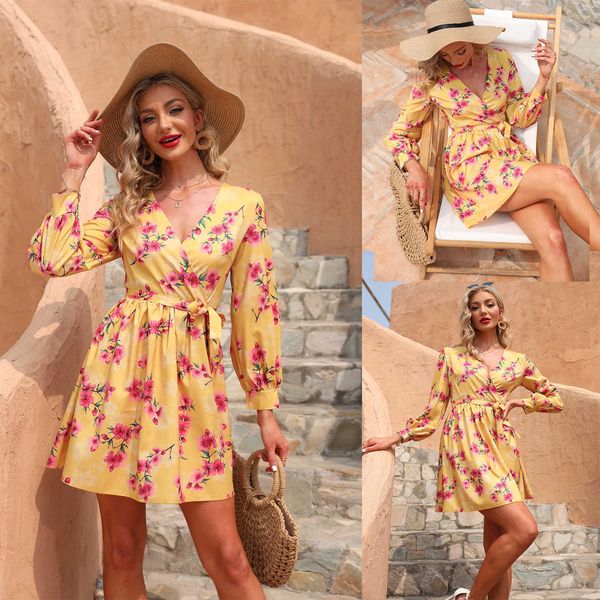 party dresses casual 2022 summer long sleeve waistband dress short skirt v-neck high waist printed dress 220104, White;black
party dresses casual 2022 summer long sleeve waistband dress short skirt v-neck high waist printed dress 220104, White;black