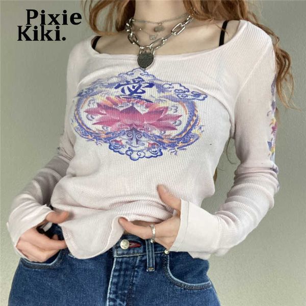 women's t-shirt pixiekiki 90s fashion long sleeve t shirts vintage printed graphic tees women y2k aesthetic chinese style p84-bg13 t230, White
women's t-shirt pixiekiki 90s fashion long sleeve t shirts vintage printed graphic tees women y2k aesthetic chinese style p84-bg13 t230, White