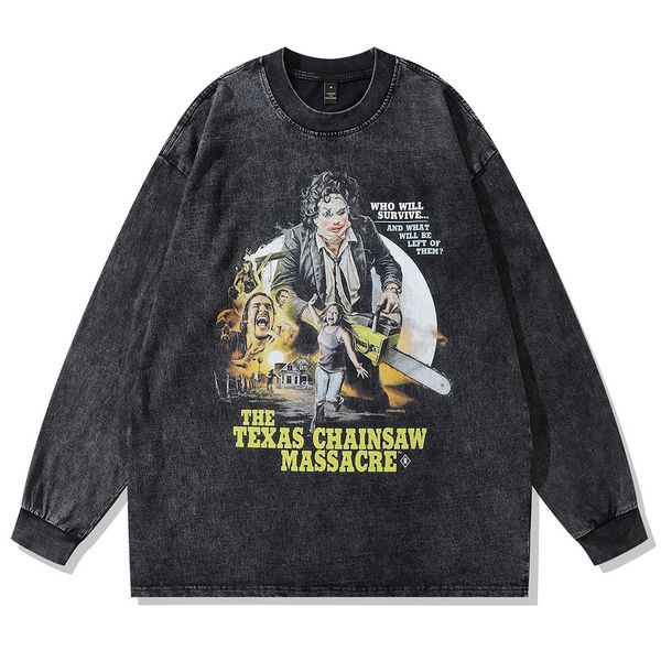 men's plus tees hip hop long sleeve 2023 vintage print crewneck casual cotton washed pullover, Black;brown
men's plus tees hip hop long sleeve 2023 vintage print crewneck casual cotton washed pullover, Black;brown