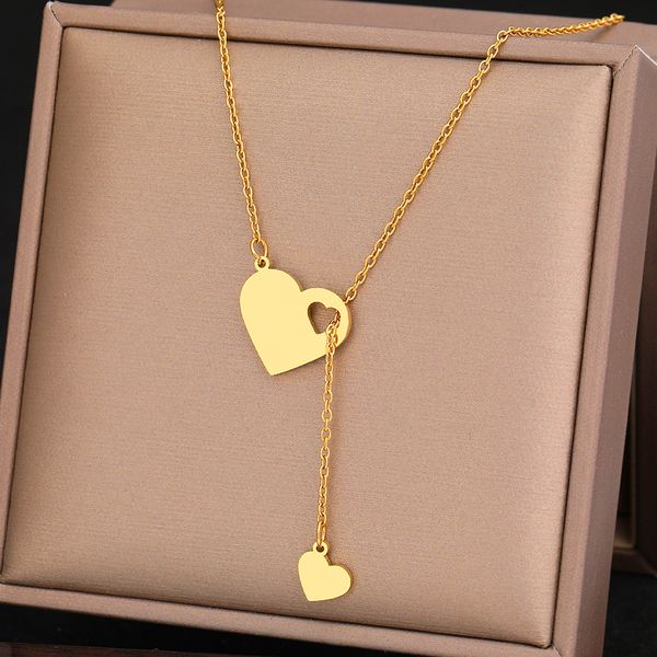 chokers stainless steel necklaces sweet heart pendants chains charms choker fashion necklace for women jewelry wedding party girls gifts 230, Golden;silver
chokers stainless steel necklaces sweet heart pendants chains charms choker fashion necklace for women jewelry wedding party girls gifts 230, Golden;silver