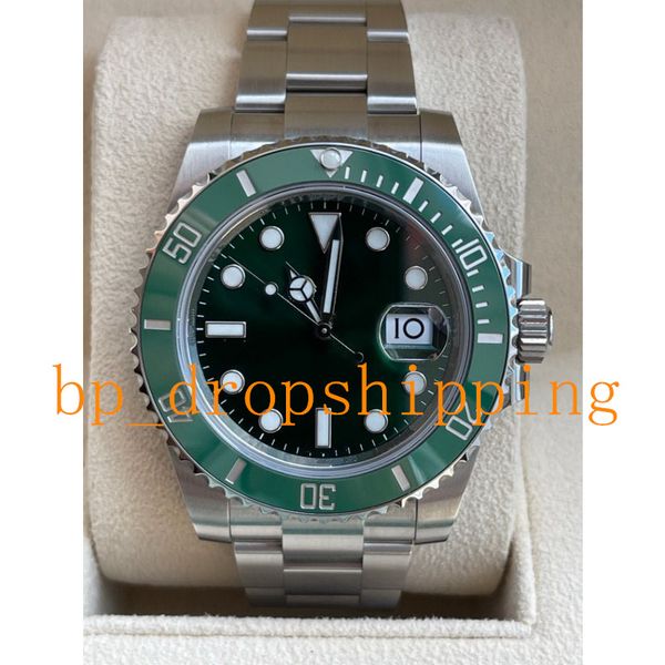 original box mens watch 40mm green ceramic bezel automatic asia 2813 watches men diver sport ref.116610 stainless steel sapphire glass bussi, Slivery;brown
original box mens watch 40mm green ceramic bezel automatic asia 2813 watches men diver sport ref.116610 stainless steel sapphire glass bussi, Slivery;brown
